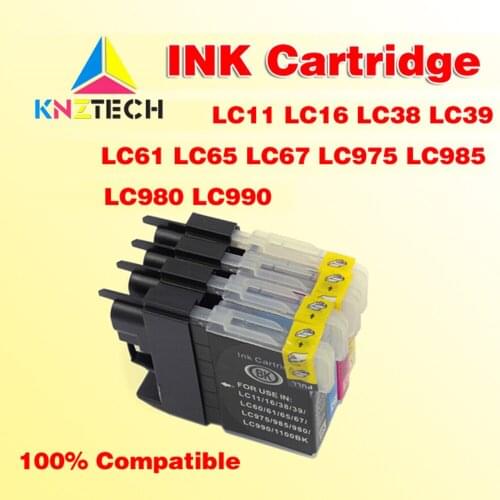 Ink cartridges compatible for brother LC11 LC16 LC38 LC39 LC60 LC61 LC65 LC67 LC975 LC985 LC980 LC990