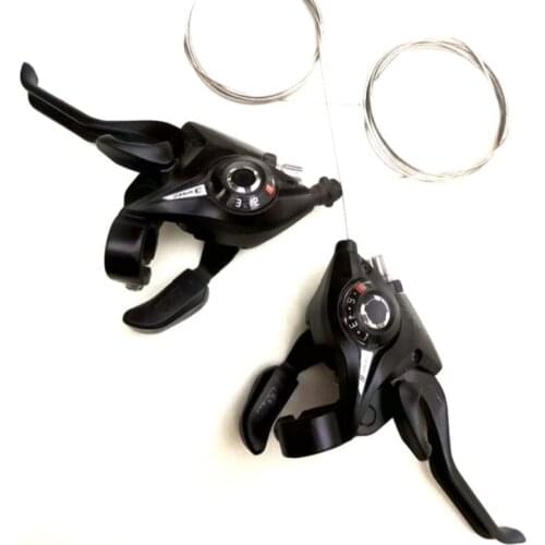 EF51-7A Bicycle Derailleur Speed Shift Lever Conjoined DIP Shifter 3x7 21 Speed Brake Shifter Combo Levers Set For Mountain Bike