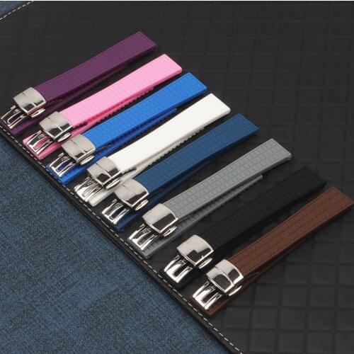 Luxury Brand 18mm 19mm Watchband Soft Rubber Silicone Watch Band for Patek Strap For Philippe Belt Ladies Aquanaut 5067A 491PTK