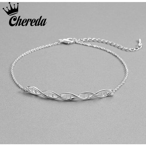 Chereda Allo Classic Women Jewelry Gold Fashion Lady Bracelet DNA Spiral Shape Fine Accessories Party Bangle