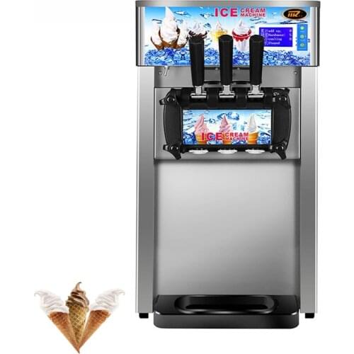 Commercial Desktop Soft Ice Cream Machine Stainless Steel Ice Cream Makers Fully Automatic Ice Cream Vending Machine