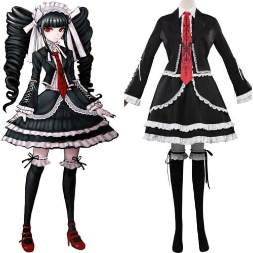 Anime Danganronpa Celestia Ludenberg Cosplay Costume Lolita Uniform Dress Outfits Halloween Carnival Costumes