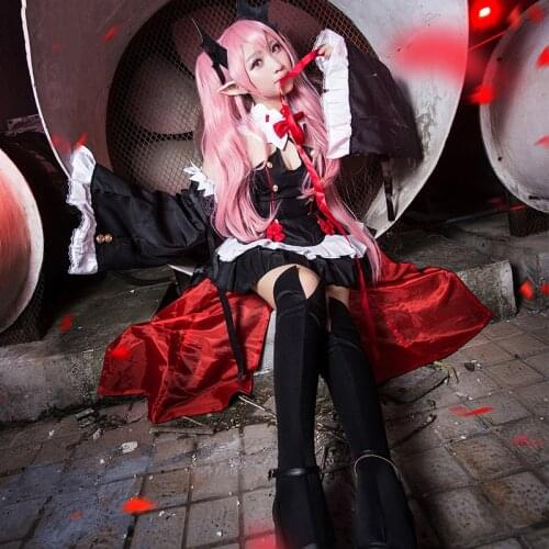 Seraph of the End Vampire Queen Krul Tepes cosplay costume Vampire women clothes