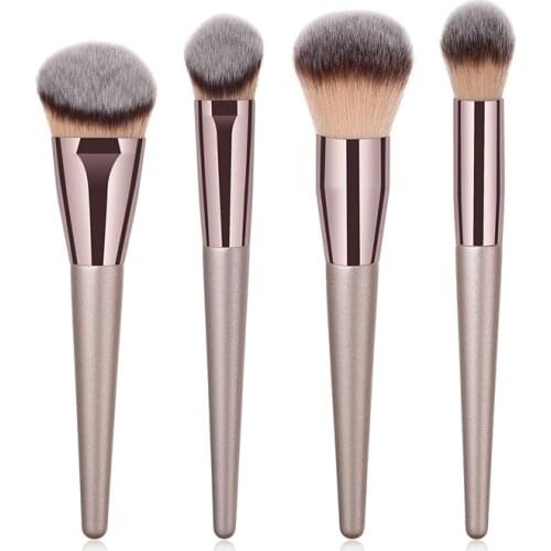 4pcs Makeup Brush Set Foundation Powder Blush Blusher Blending Concealer Contour Highligh Highlighter Face Beauty Make Up Tool