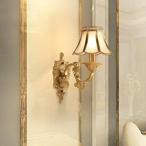 Bedroom Lamp Wall Sconces Glass LED Wall Light Fixtures Bathroom Mirror Lights Balcony Wandlampen Staircase Lighting Lamps