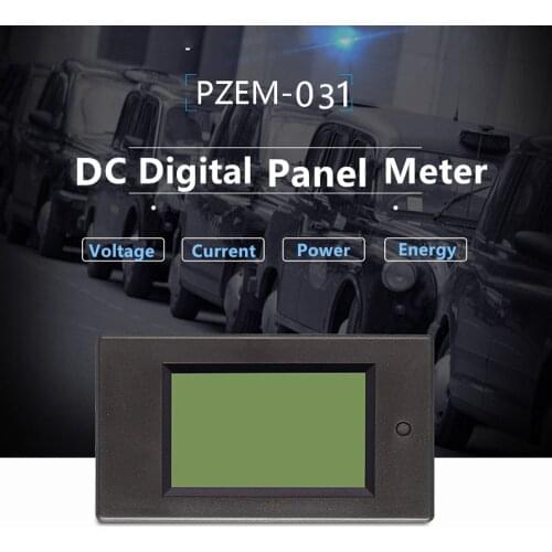 New 4 in 1 Digital Voltmeter Ampere Meter DC 6.5-100V 20A 100A LCD Power Energy Consumption Current Ammeter with Shunt