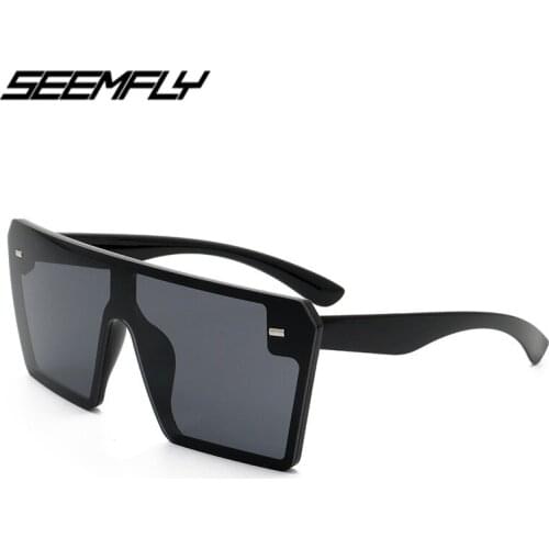 Seemfly Fashion Square Frame Sunglasses Women Men Colorful Gradient Lens OutdoorTravel Driving Goggle UV400 Shades Eyewear