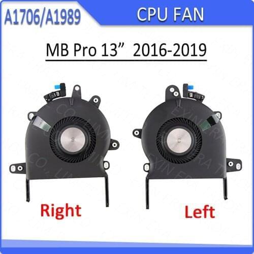Genuine New for Apple MacBook Pro A1706 A1989 13" TouchBar Left & Right CPU Cooling Fan 2016 2017 2018 2019 Year