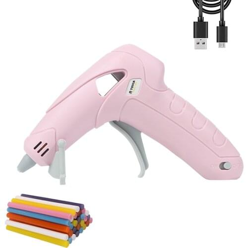 TOVIA Cordless Lithium-ion Hot Melt Glue Gun Rechargeable Lithium Battery Wireless Repair Home Hot Glue Gun Electric Thermo