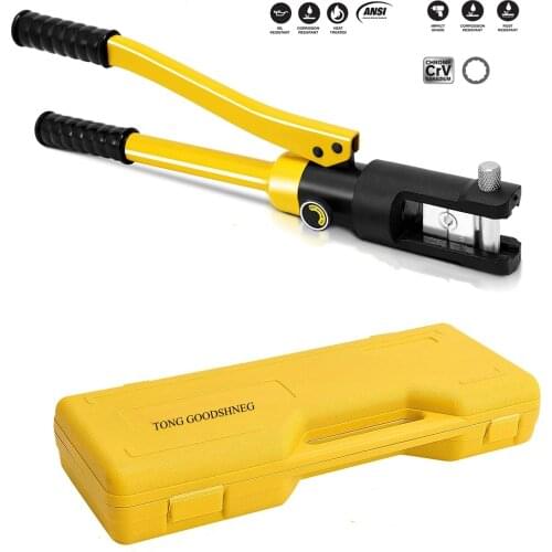 Hydraulic Wire Professional Hydraulic Battery Cable Lug Crimping Tool Set w/11 Dies,Home Improvement Hand Tools
