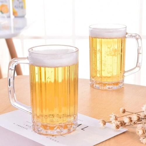 Transparent Cup Home Plastic PS Beer Cup Transparent Cup With Thickened Beer Cup Drink Cup Juice Cup Multi-function Cup