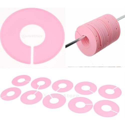 Clothes Size Dividers - 10 Pieces Clothing Rack Dividers Blank - Round Clothes Hangers Size Marker for Clothing Shops