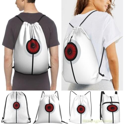 Portal Turret Women Purpose Drawstring Backpack Bags Men Outdoor Travel Backpacks For Gym Training Swimming Fitness Bag