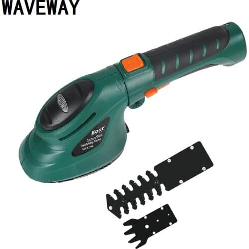 Gardening Garden Power Tool 3.6V 2 in 1 Li-Ion Battery Lawn Hedge Trimmer Pruning Electric Weeder Rechargeable Fence Scissors