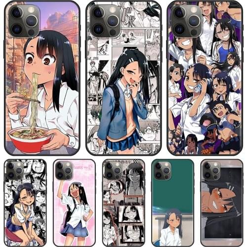 Nagatoro San Anime Aesthetic Silicone Case for Apple iPhone 11 7 XR 12 Pro Max X 6 6S 8 Plus 11Pro 12 Mini XS 5 5S Back Cover