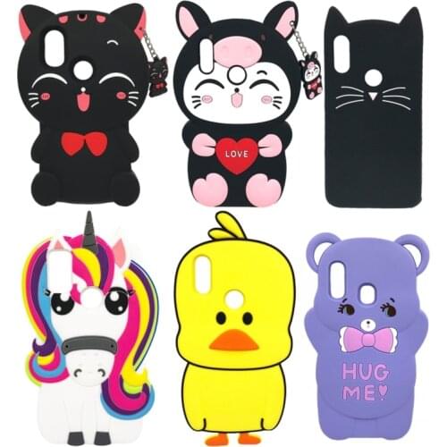 3D Cartoon Unicorn Silicone Case For Xiaomi Redmi Note 5 Note5 Pro Global 5.99 inch Cute Cat Bear Piglet Duck Soft Phone Cover