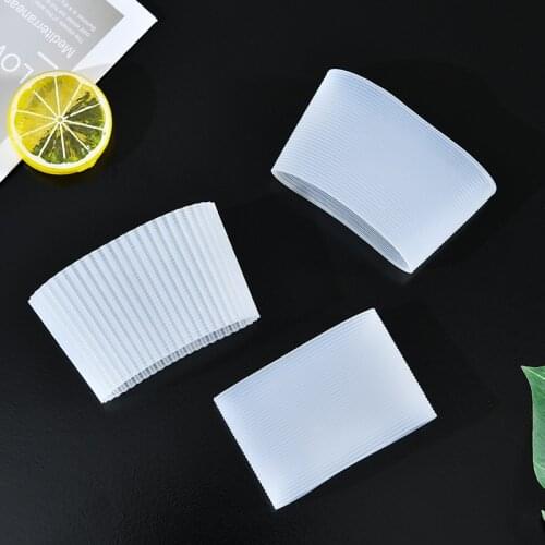 Silicone Cup Sleeve Heat Insulation Bottle Sleeves Non-slip Mug Sleeve Glass Bottle Cover For Mugs Ceramic Coffee Cups Wraps