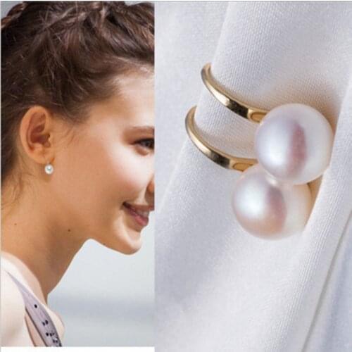 Fresh And Simple, Small Fragrance, Slightly Inlaid Pearl Earrings, Environmentally Friendly Artificial Pearl Earrings, Fashionab