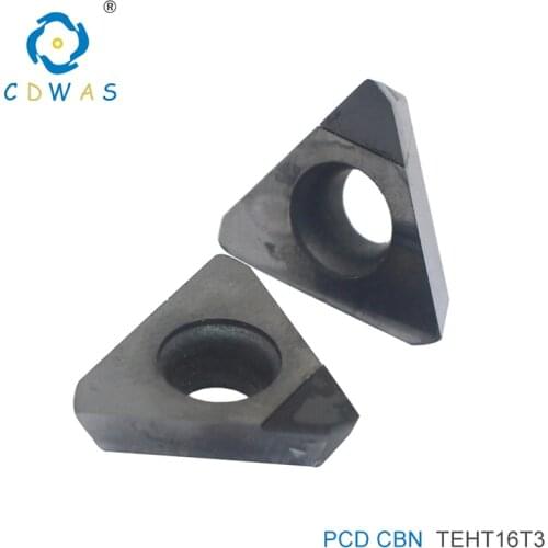 TEHT1204 TEHT 1204 PCD CBN Diamond Inserts Milling Turning Tool Lathe Cutter Tool For CNC Cutting Tools Blade