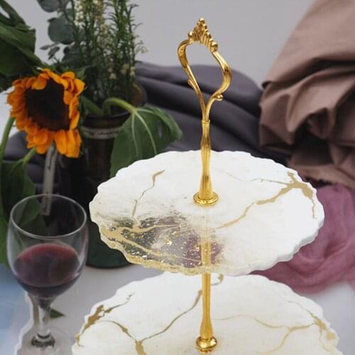 Three Layers Fruit Tray Mould DIY Dish Snacks Dish Crystal Epoxy Mold Irregular Crystal Resin Candy Dish Mold Home Decoration