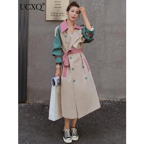 Женские длинные тренчи UCXQ China At AliExpress