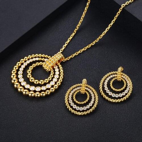Jankelly African 2pcs Bridal Zirconia Jewelry Sets For Women jewelry sets & more Dubai Nigeria CZ Crystal Wedding Jewelry Sets