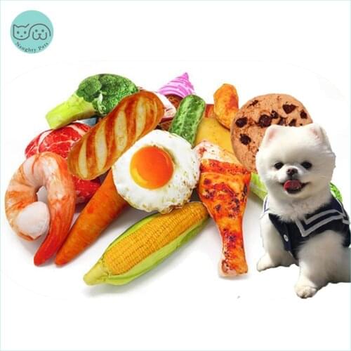 Dog Toys Bite Resistant Cotton Chewing Toy Puppy Interactive Tiny Toys Vegetable Drumstick For Dogs Cats Pets Products Supplies