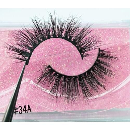 1Pair Eyelash Faux 3D Mink Lashes Handmade Makeup Full Strip Lashes False Eyelashes Luxury Dramatic Eyelashes Make up Mink Cilio