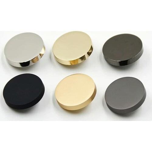 30pcs 18/20mm Metal Flat Buttons Zinc Alloy Shank Button For Sewing Clothing Suits Blazer Jacket Shirts Coat Garment Accessories