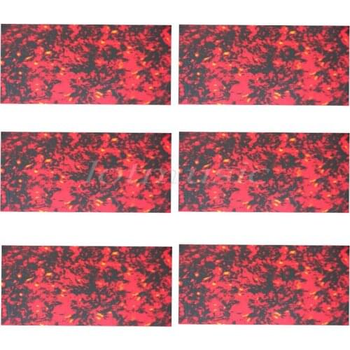 6pcs 360mm*180mm DIY Acoustic Guitar Pickguard Plate Blank Adhesive Back Flower Spot PVC New