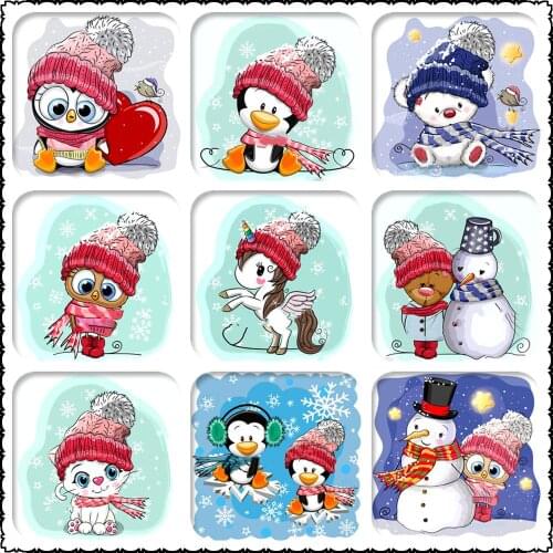 5d Full Drill Diamond Art Painting Cute Animals Unicorn Owl Cartoon Snowman Diamond Embroidery Babykamer Damant Mosaic Kids Gift