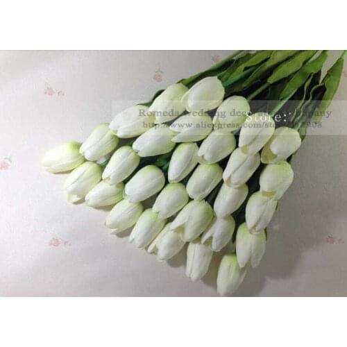Free shipping 30PCS/LOT pu mini tulip flower real touch wedding flower artificial flower silk flower home decoration