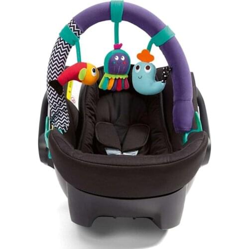 Baby Crib Hanging Toy Arch Pendant Animal-shape Toys Newborns Car Seat Hanging Infant Baby Toys Crib Spiral Stroller Accessories