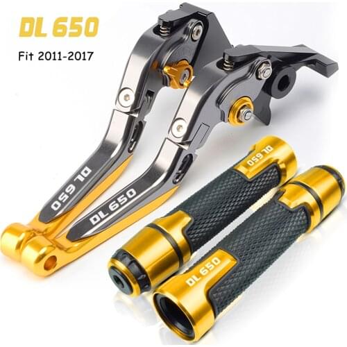 For Suzuki DL650 V-STROM DL 650 VSTROM 2011 - 2018 2017 2016 2015 2014 Motorcycle Accessories Brake Clutch Levers Handle Grips