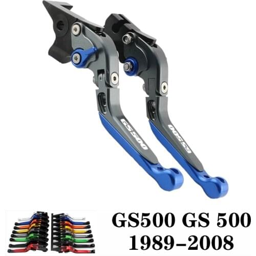 For SUZUKI GS500 GS 500 1989-2008 2007 2006 2005 2004 2003 2002 2001 CNC Motorcycle Adjustable Brake Clutch Lever Levers Folding