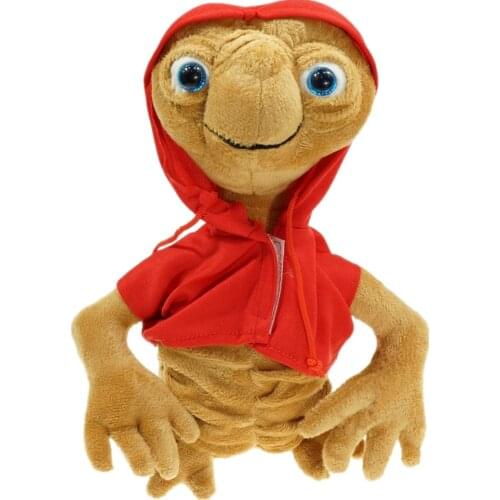 E.T Alien Plush Doll Toy ET The Movie Extra-Terrestrial Stuffed Soft Doll With Cloth High Quality For Kids Christmas Gift 25cm
