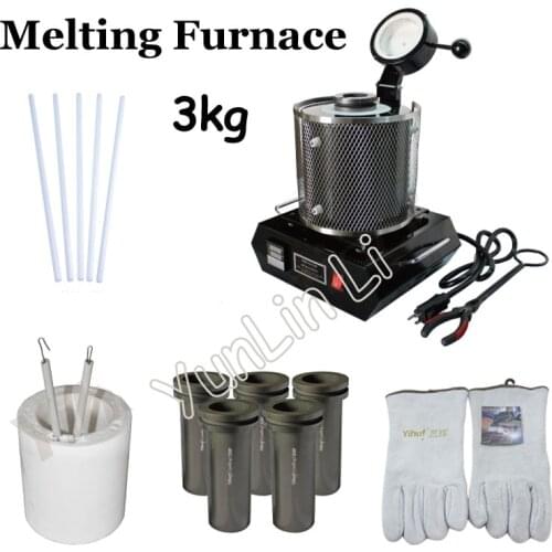 3kg 110V/220V gold, copper, silver aluminum iron steel induction melting furnace,jewelry melting ovan furnace,goldsmith casting