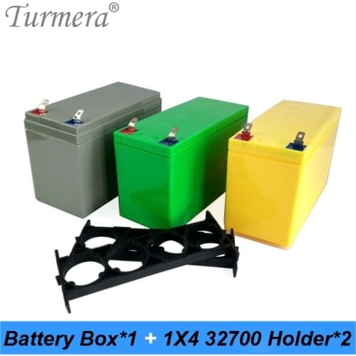 Turmera 32650 32700 Lifepo4 Battery Storage Box with 1x4 Bracket for 12V Uninterrupted Power Supply and E-bike Battery Use NEW