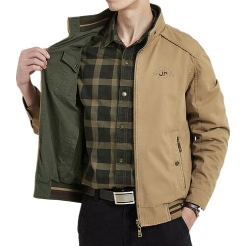 Winter Jacket Men Double-sided Military Jackets Coats Pure Cotton Windbreaker Mens Jacket Jaqueta Masculina Plus Size M-4XL