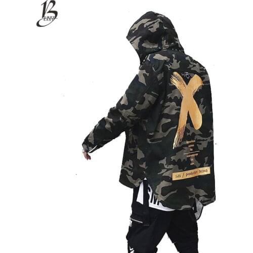 X Coat Camo Jacket Red Yellow Headwear Hoody Windbreakers Hip Hop Jackets Coat For Men Women US Size S-XL