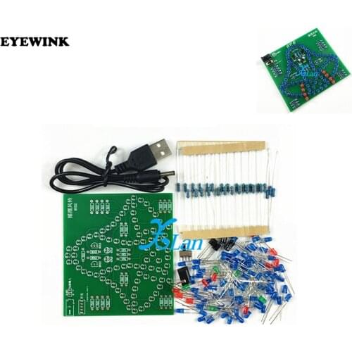 Laboratory Swing bells Wobbly Windbell Fun Electronic DIY Kit Wring 95 LEDs Wind bell 5V 9V
