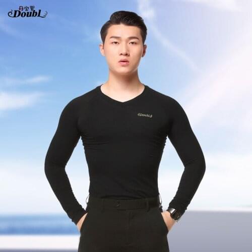 Doubl Latin dance jacket for men square dance long sleeve for mens national ballroom