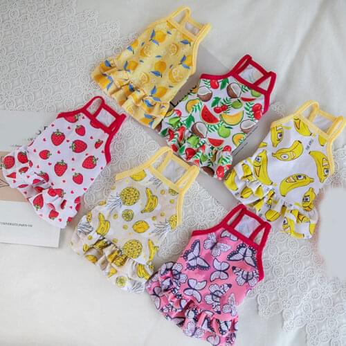 New Animal Print Pet Dog Clothes Summer Cool Dress T-shirts Sling Skirt for Small Medium Cat Dog Poodle Pug Dress Vest Shirt
