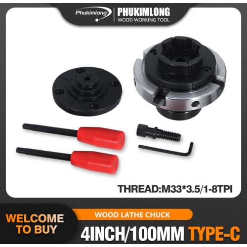 WOODIY 4 inch 100mm 4-jaw self centering Wood Turning Lathe Chuck mini lathe woodworking chucks machine tool accessories