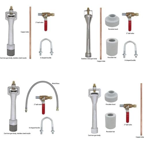 Propane gas forge burner venturi burner head casting iron for melting furnace burner gas