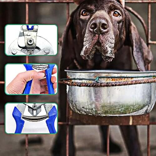 YHELPFUL Animals Cage Clamp Installation & 600 M Nails Quality Cage Plier for Chicken Rabbit Mink Fox Bird Dog Cage Accessories