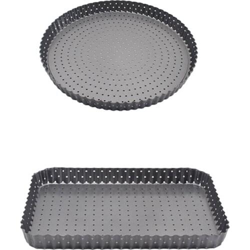 Cake Pizza Pie Baking Tray Carbon Steel Pans Non-Stick Kitchen Tools