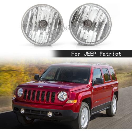 Fog Lights for Jeep Patriot 2011-2017 Fog Lamp Headlight Driving Lamps Front Bumper Fog Light Foglights