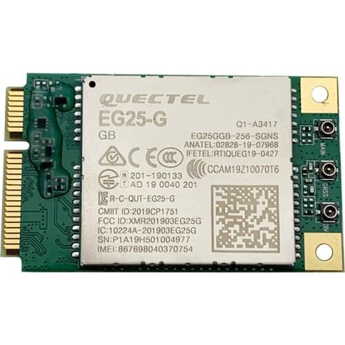 Quectel EG25GGB-MINI PCIE without sim card EG25-G Mini Pci-express EG25GGB-256-SGNS Global band of EC25 EC25-AU EC25-MX EC25-A