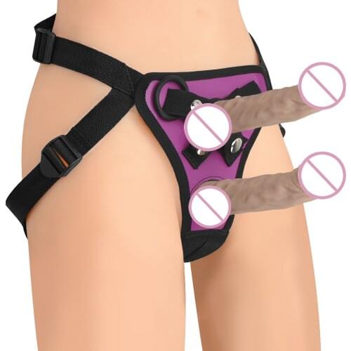 Strap on Panties Leather Wearable Penis Pants Dildo Strapon Harness Adjustable Belt With Rings Sex Shop